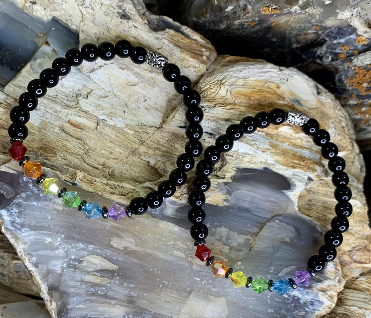 Swarovski Rainbow Stretch Bracelets picture