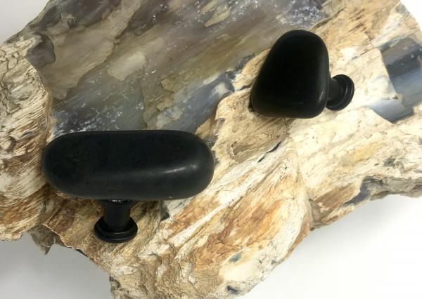 Black Stone Drawer Pulls