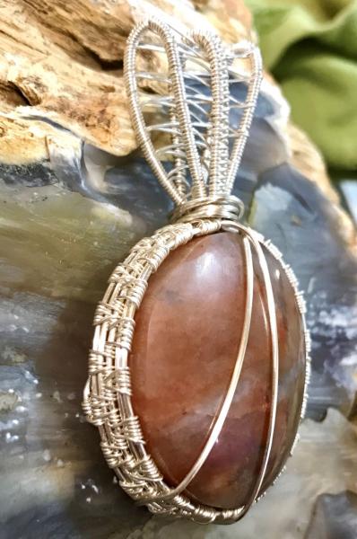 ND Cherry Quartz Wire Wrapped Pendant picture