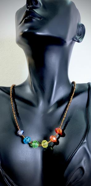Rainbow Swarovski Crystal Jewelry Set