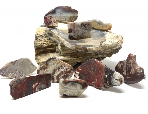 Mexican Crazy Lace Agate Drawer Pulls picture