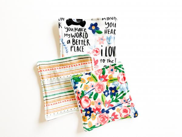 Fall Floral Wash Cloths picture