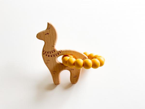 Sunflower Yellow Llama Teether picture