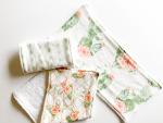 Cactus Floral Burp Cloths