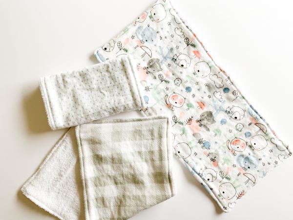 Baby Creatures Burp Cloths picture