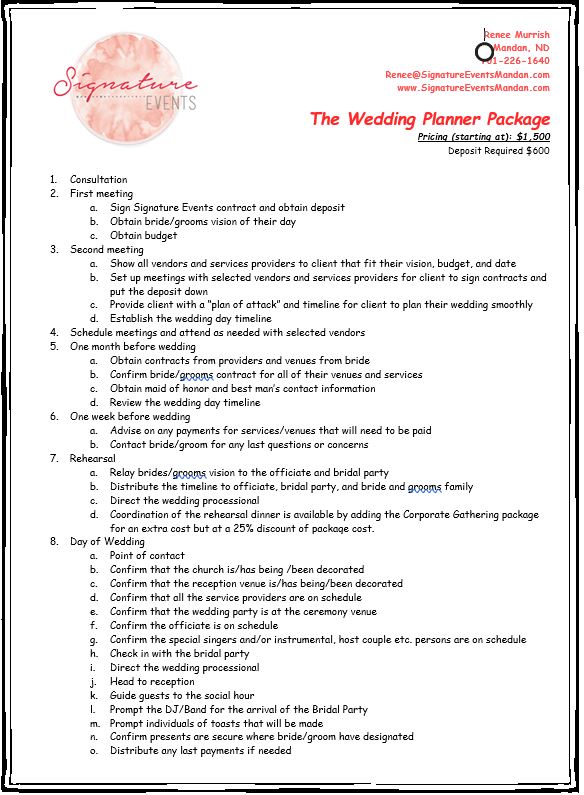 The Wedding Planner Package picture