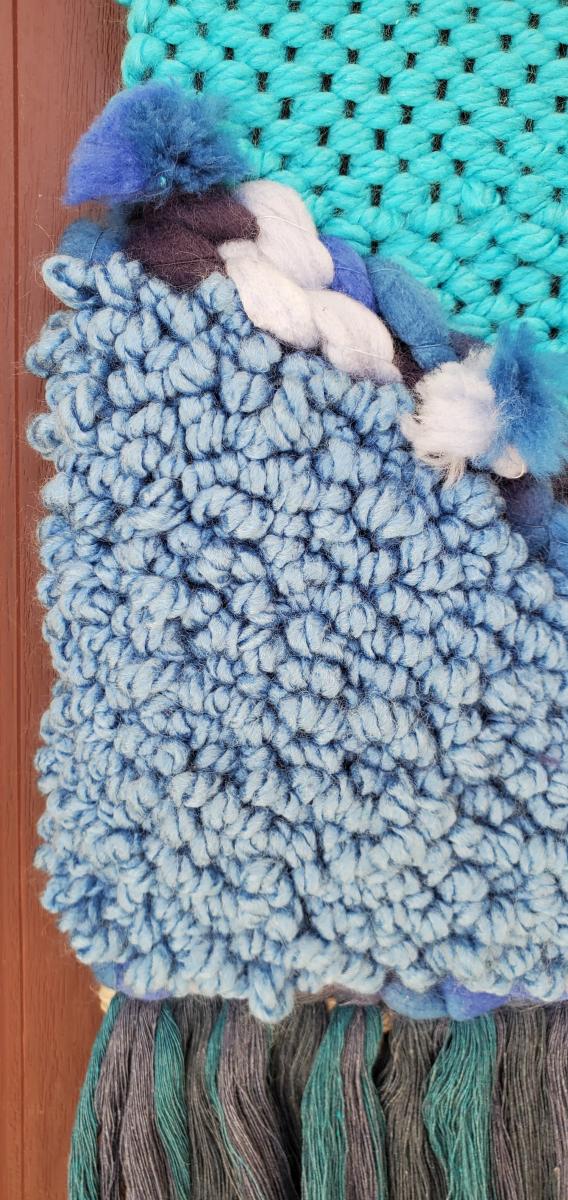 Hand woven wall art picture