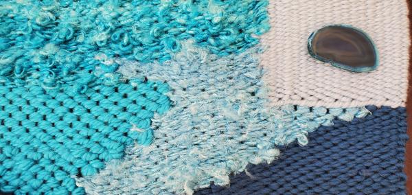 Hand woven wall art picture