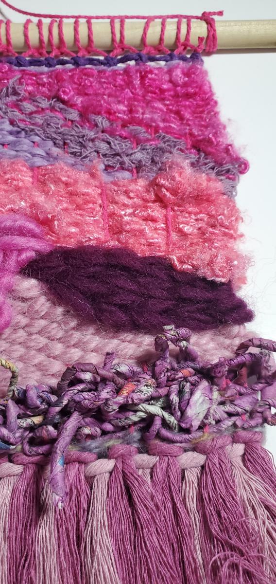 Hand woven wall art picture