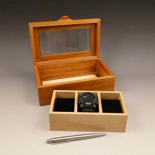 H1050 - Glass topped Wrist Watch Display Box picture