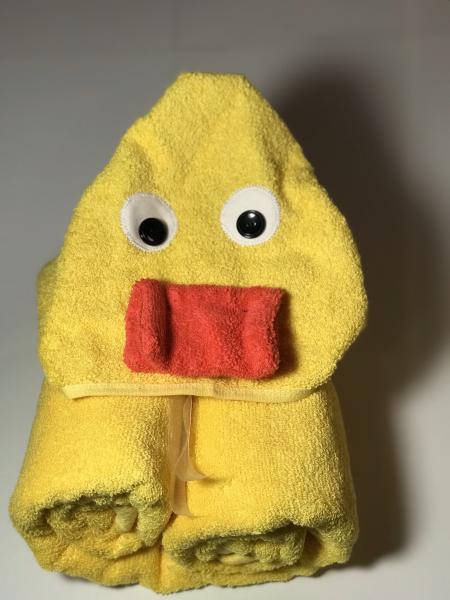 Hooded bath towel-duck