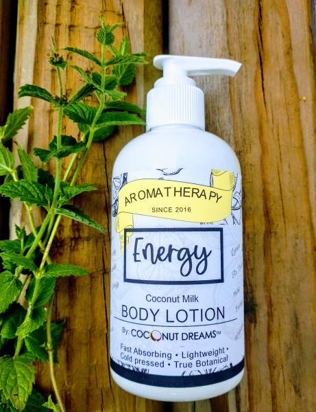 ENERGY (Coconut Milk Body Lotion/ Lemon-Verbena-Mint-Fir Needle)) 8 Oz picture