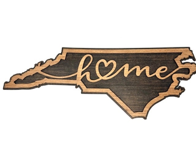 North Carolina Wooden Wall Hanging