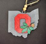 OSU Ornament, Ohio State Buckeye Ornament, OSU Christmas Ornament, OSU Fan gift, Ohio state fan ornament