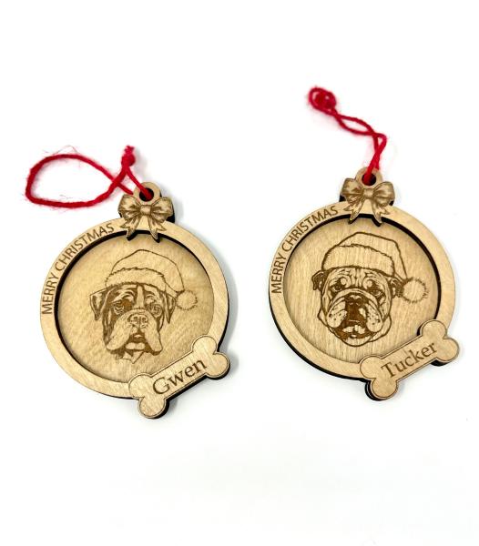 Custom Dog Breed Ornament with Name, Dog Breed, dog ornament, Dog Ornament with name, Pet ornament, Christmas ornament picture