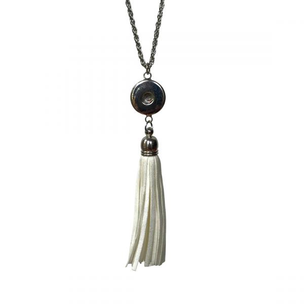 White Leather Tassel picture