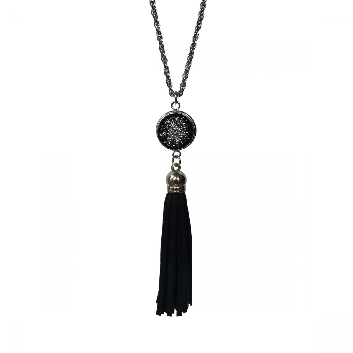 Black Leather Tassel picture