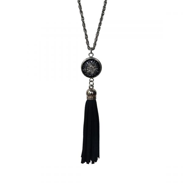 Black Leather Tassel picture