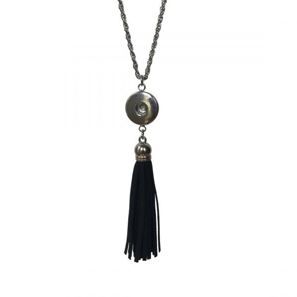 Black Leather Tassel