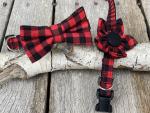 Buffalo Plaid Fabric/Nylon Collar