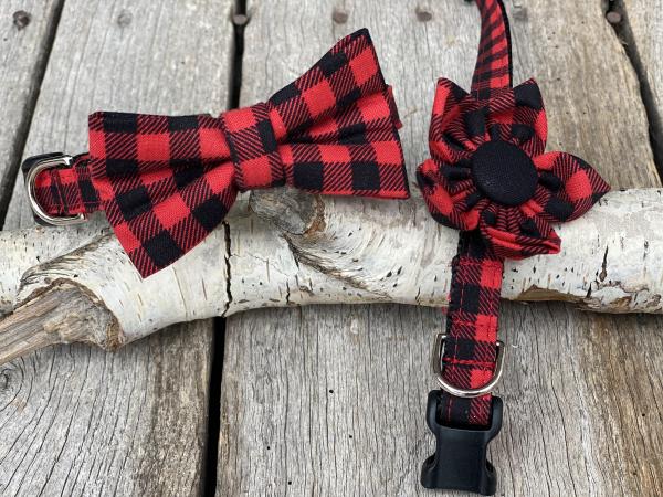 Buffalo Plaid Fabric/Nylon Collar picture