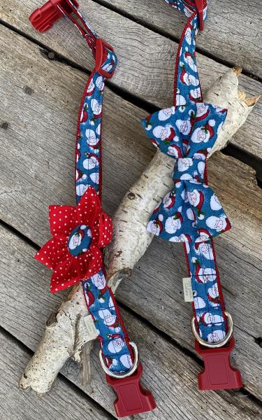Jolly Old St. Nick Fabric/Nylon Collar picture
