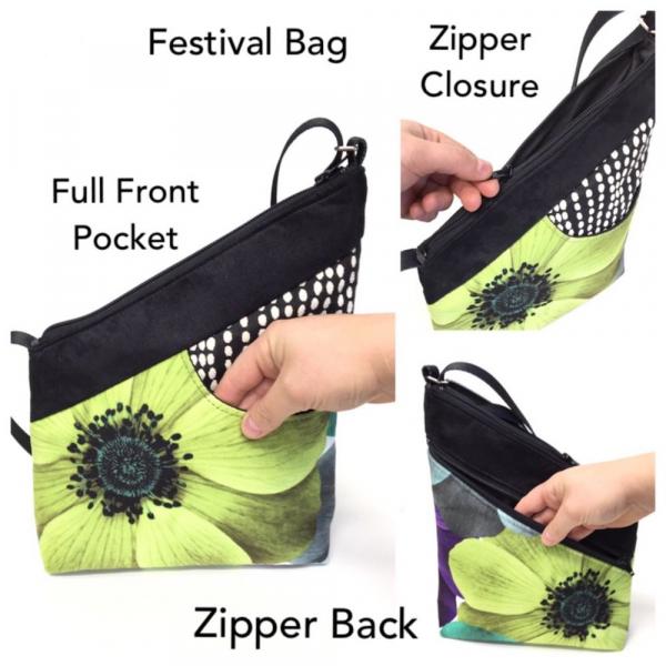 FESTIVAL BAG Blue Watercolor picture