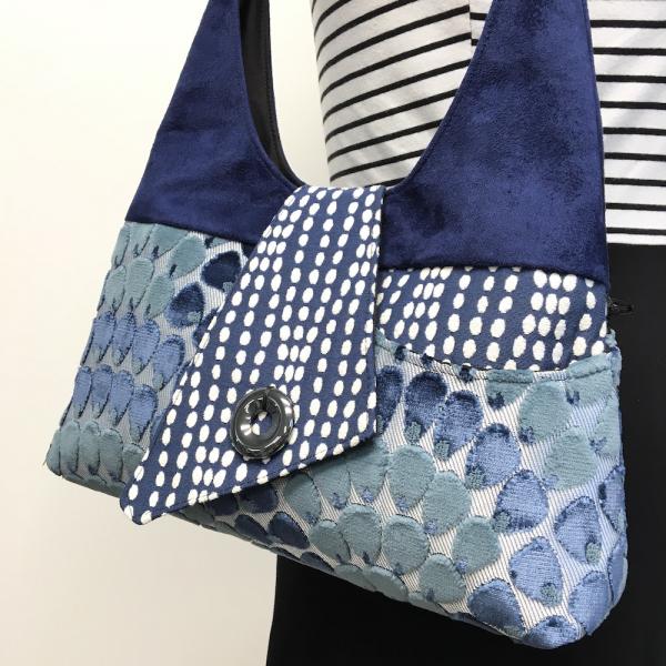 JOYFUL TOTE Navy Blue Mermaid Scales picture