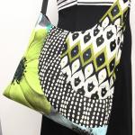 CROSS BODY TOTE Lime Flower Mardi Gras