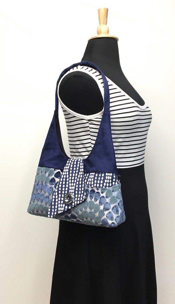 JOYFUL TOTE Navy Blue Mermaid Scales picture