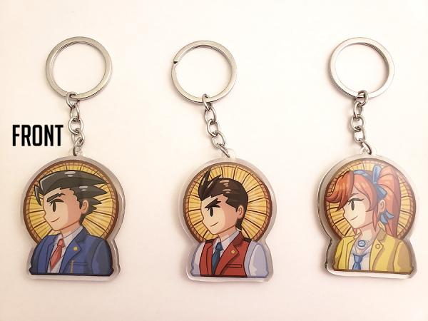 Ace Attorney Keychains picture