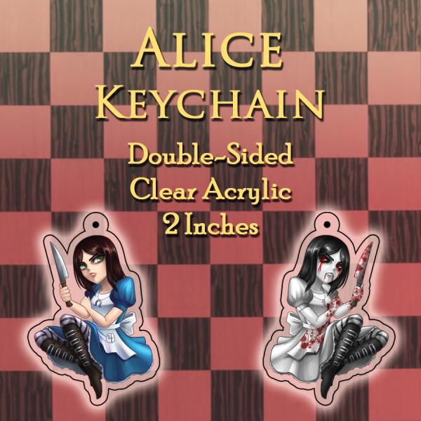 Alice Into Madness Keychain