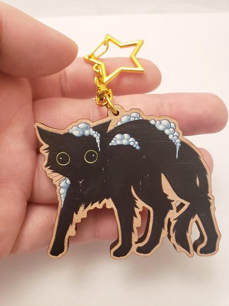 Wet Cat Keychain picture