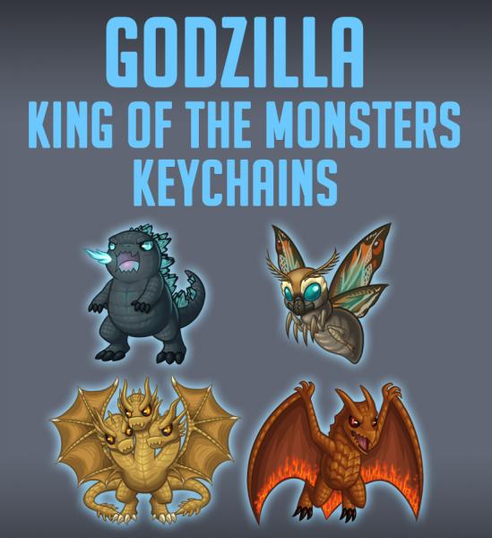 Godzilla King of the Monsters Keychains picture