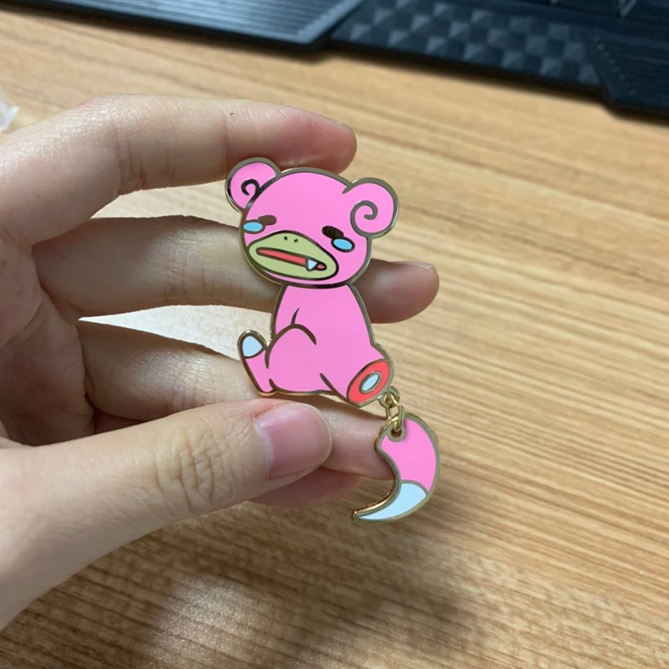 Pokemon Slowpoke Tail Enamel Pin picture