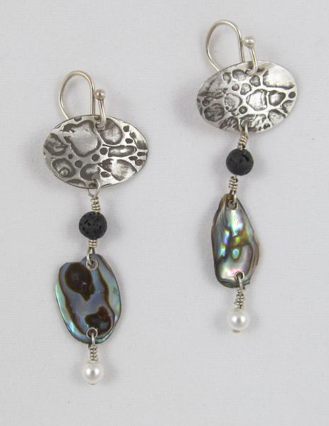 Abalone and Pearl earrings