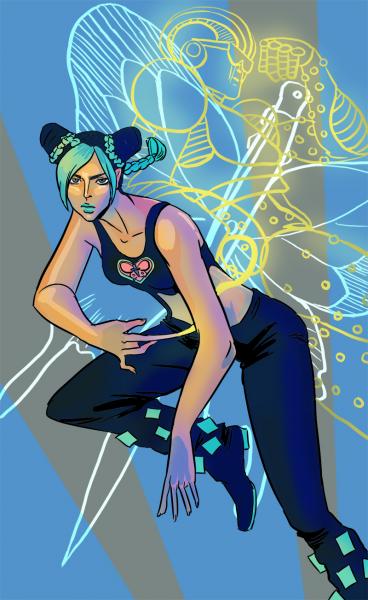 Stone Ocean Gold Foiled Print picture