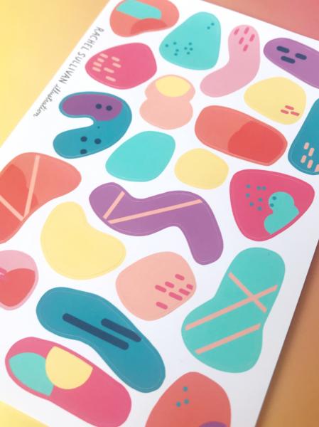 Pastel Shapes Sticker Sheets picture