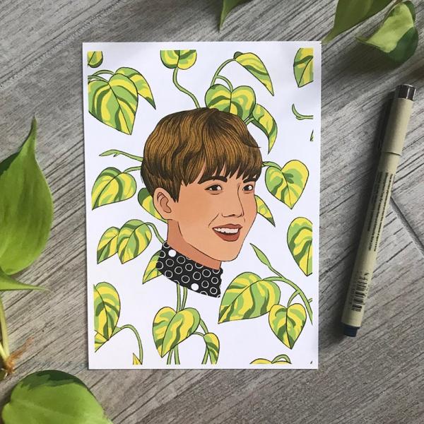 BTS Flower Portrait Prints picture
