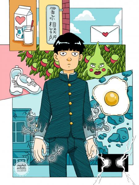 Mob Psycho 100 Art Print