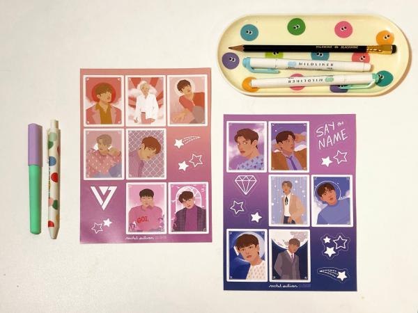 Seventeen Kpop Sticker Set picture