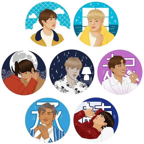 BTS Solo Song Keychain Charms picture