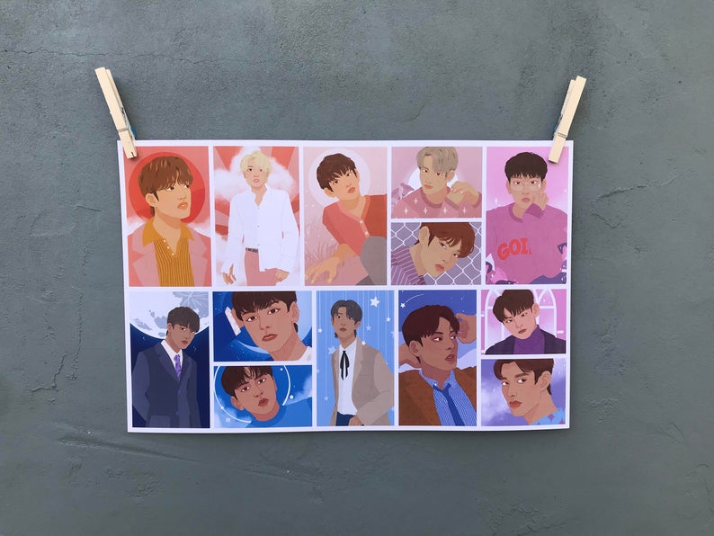 Seventeen Kpop Art Print picture