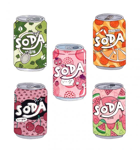 Soda Stickers