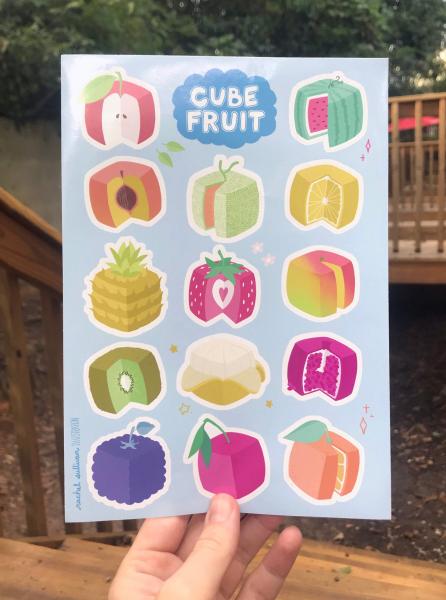 Cube Fruit Sticker Sheets picture