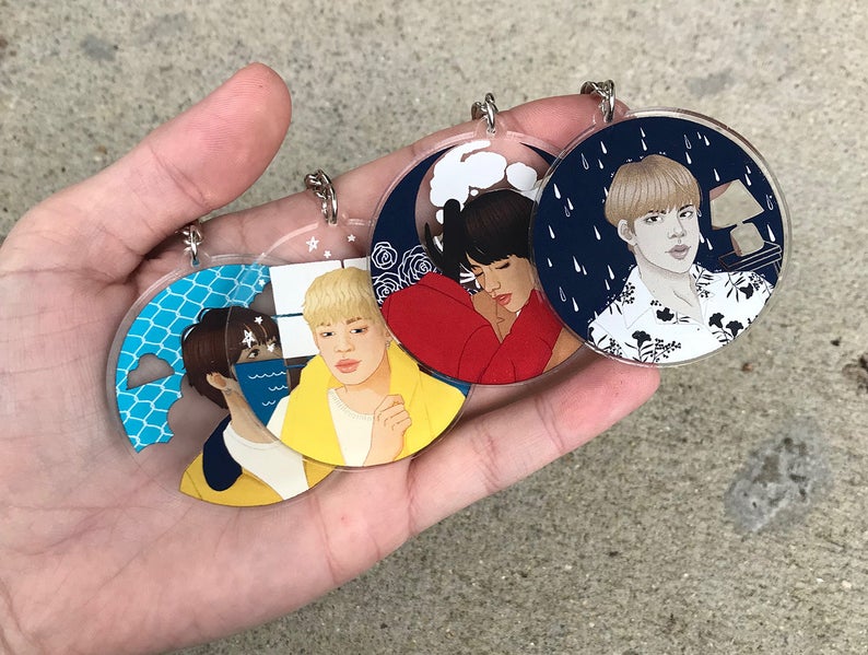 BTS Solo Song Keychain Charms picture