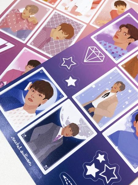 Seventeen Kpop Sticker Set picture