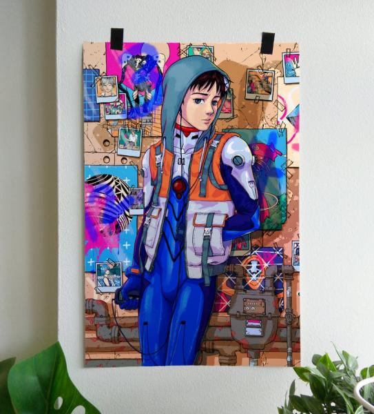 Shinji 12x18" poster