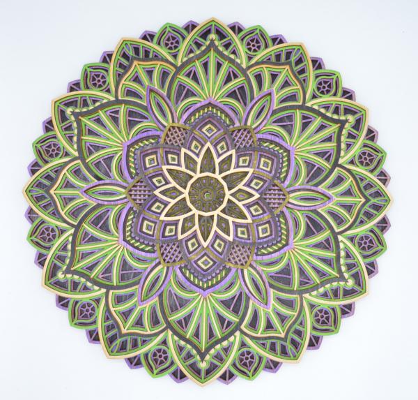 Large Mardi Gras Mandala #13 picture