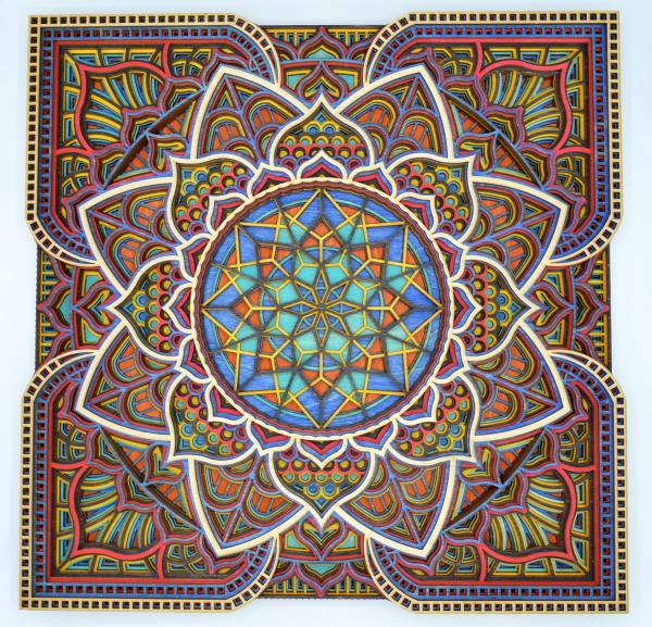 Large Primary Colors Mandala #52 picture